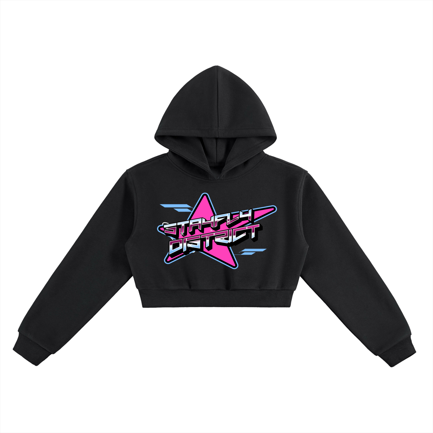 SFD Retro Star Cropped Hoodie