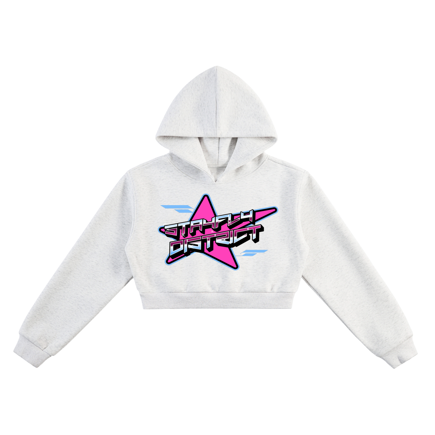 SFD Retro Star Cropped Hoodie