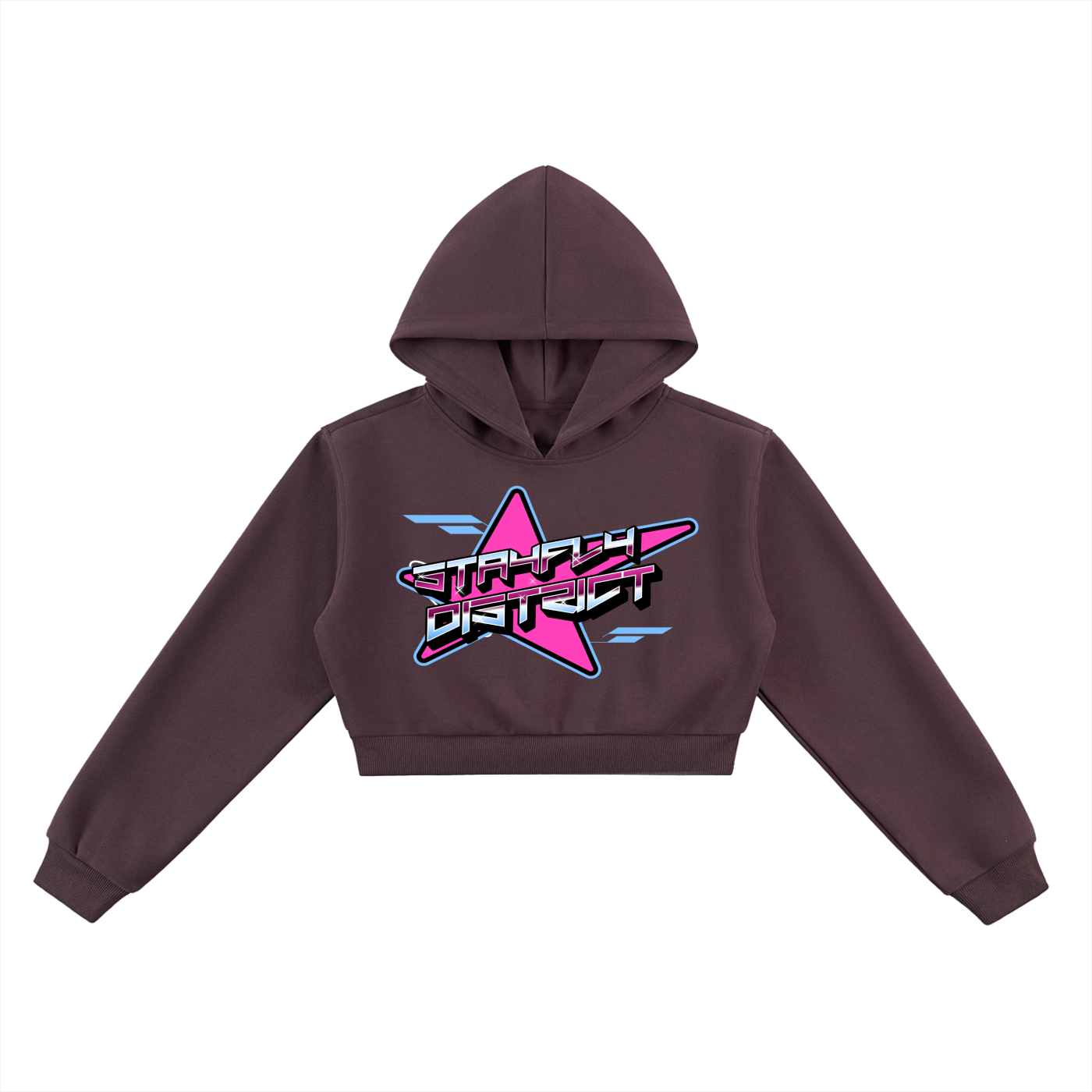 SFD Retro Star Cropped Hoodie