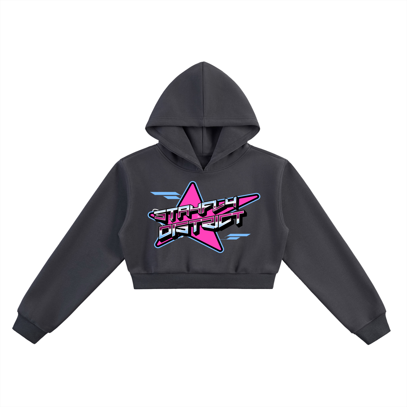 SFD Retro Star Cropped Hoodie